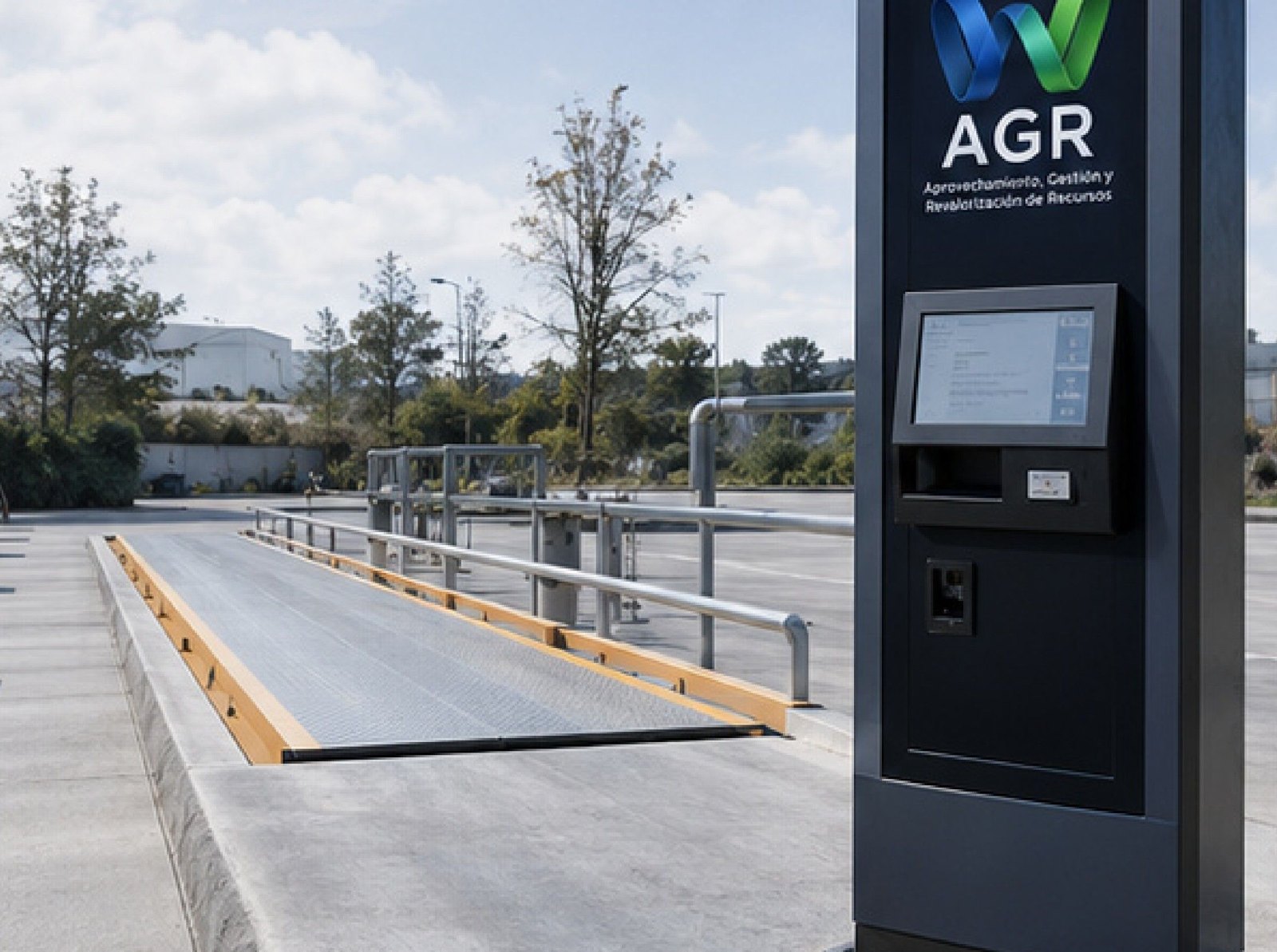 Estación de báscula y control de accesos con identidad W AGR